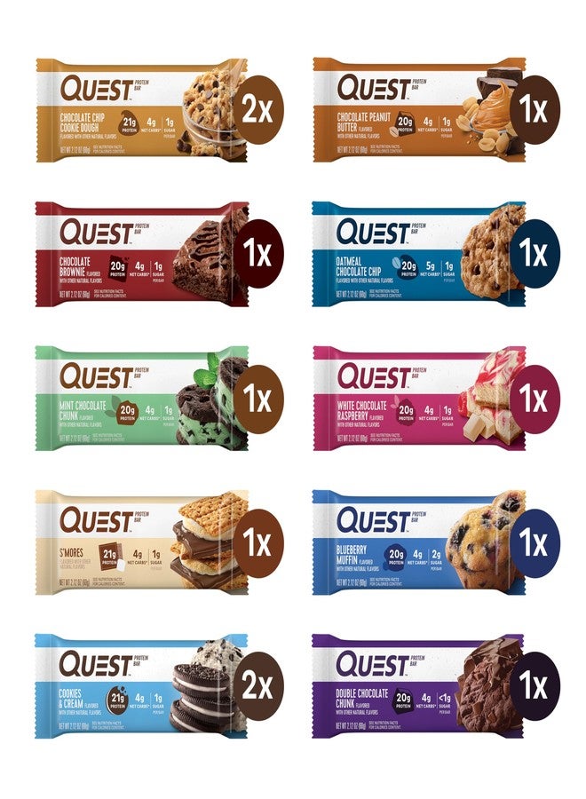 Quest Nutrition Ultimate Variety Pack Protein Bars, High Protein, Low Carb, Gluten Free, Keto Friendly, 12 Count - Image 2
